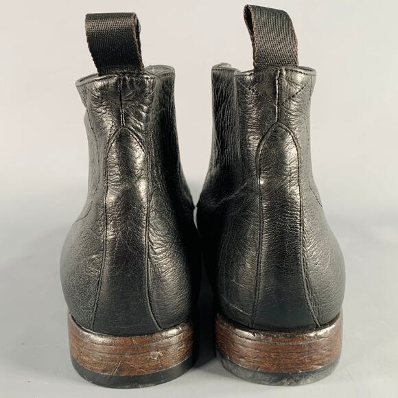 PAUL SMITH Size 12 Black Leather Lace-Up Ankle Boots main image 11